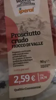 Prosciutto crudo fiocco di valle