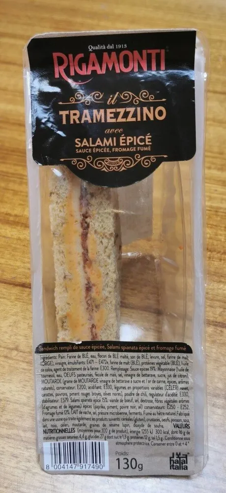 Tramezzino salami épicé