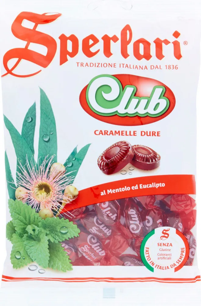Club caramelle dure al mentolo ed eucalipto