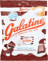 galatine tavolette Al latte con pezzi di cioccolato