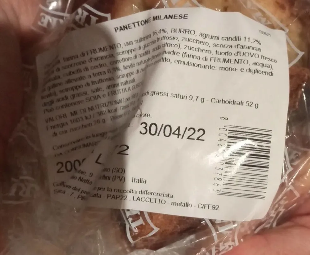 Panettone milanese