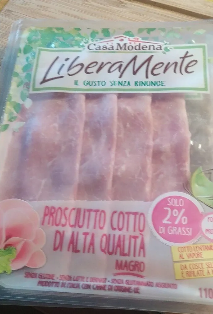 Liberamente prosciutto cotto alta qualità