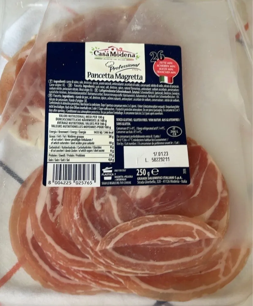Pancetta Magretta