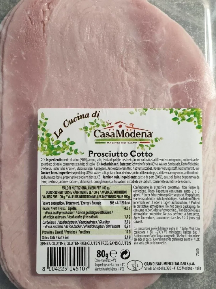 Prosciutto cotto