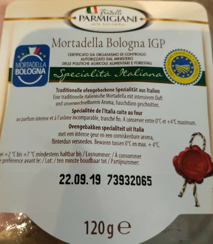 Mortadelle Bologna IGP