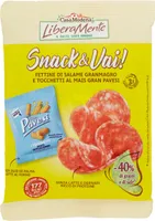 Snack & vai! fettine di salame granmagro e tocchetti