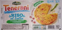 Teneroni riso al salto con speck, asparagi e zafferano