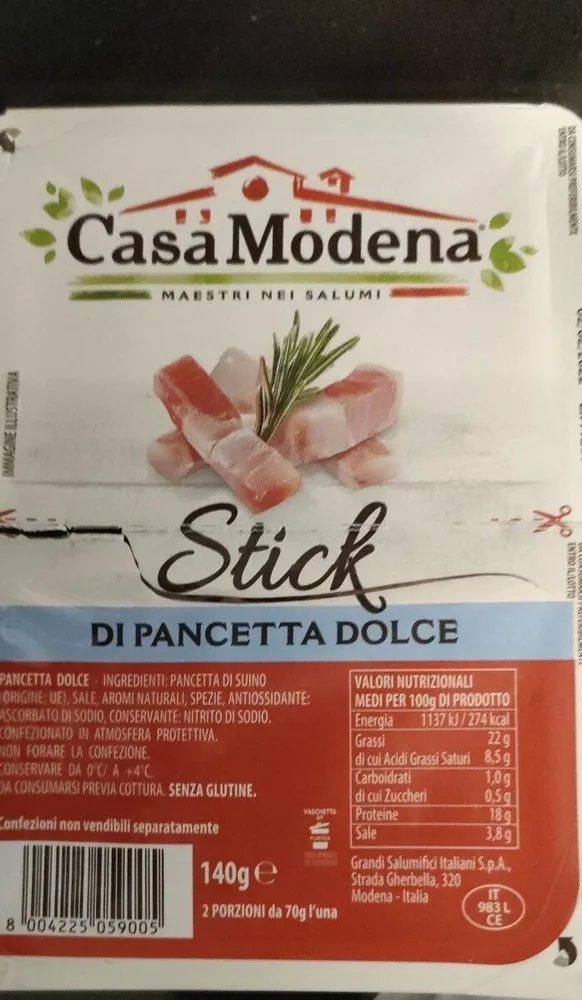 Pancetta dolce