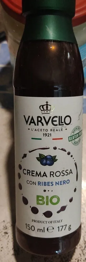 Crema rossa con ribes nero