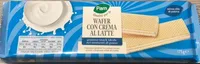 Wafer con crema al latte
