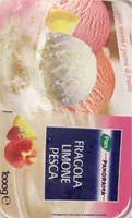 gelato fragola pimone pesca