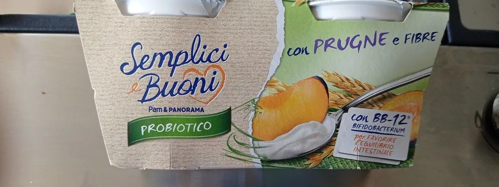 Yogurt probiotics con prugne e fibre