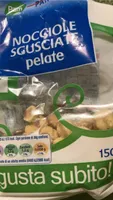 Nocciole sguaciate pelate
