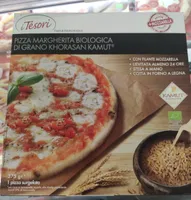 Pizza margherita biologica di grano kamut
