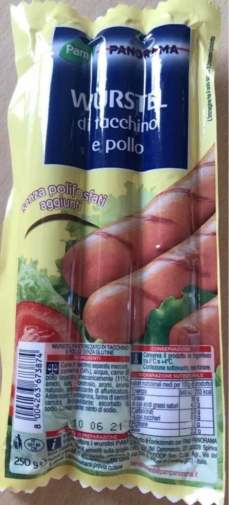 Wurstel di tacchino e pollo