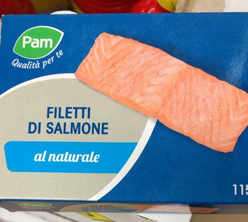 Filetti di salmone al naturale