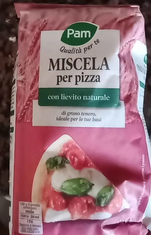 Preparato per pizza con lievito naturale