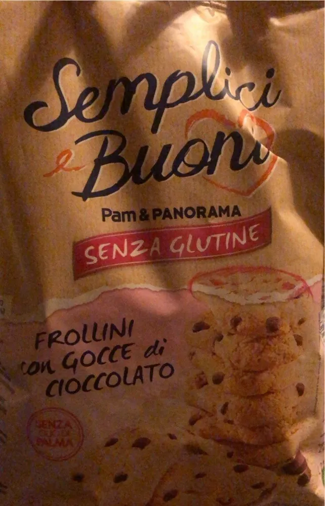 Frollini con gocce di cioccolato