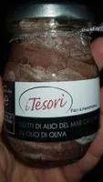 Filetti di alici del mar cantabrico in olio d'oliva