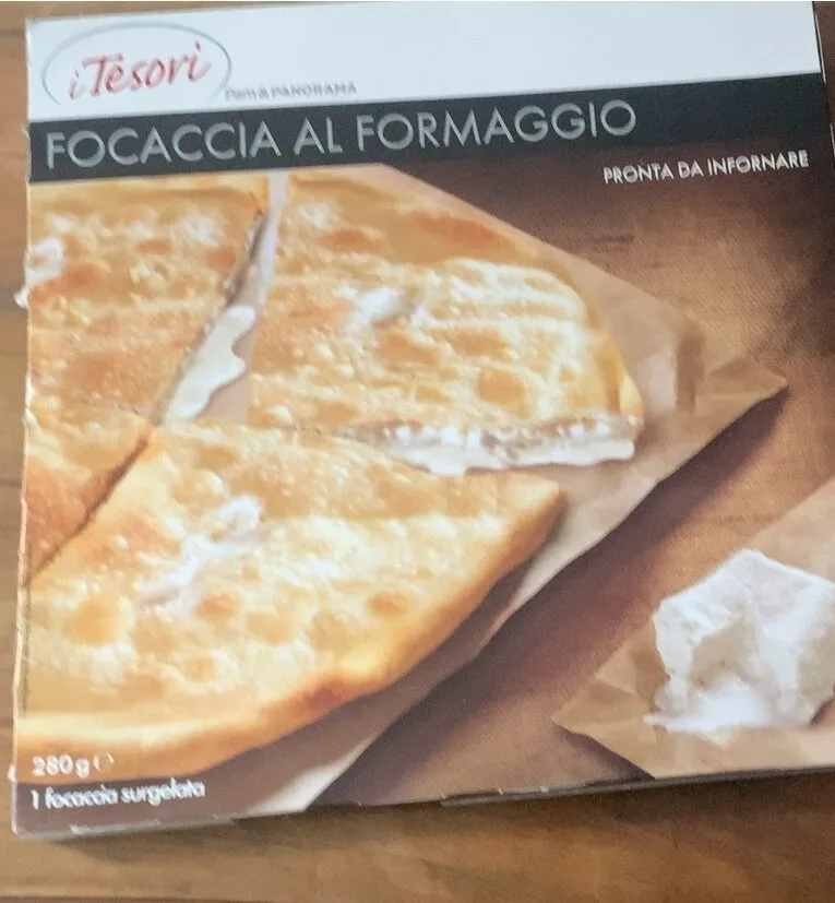 Focaccia al formaggio surgelata