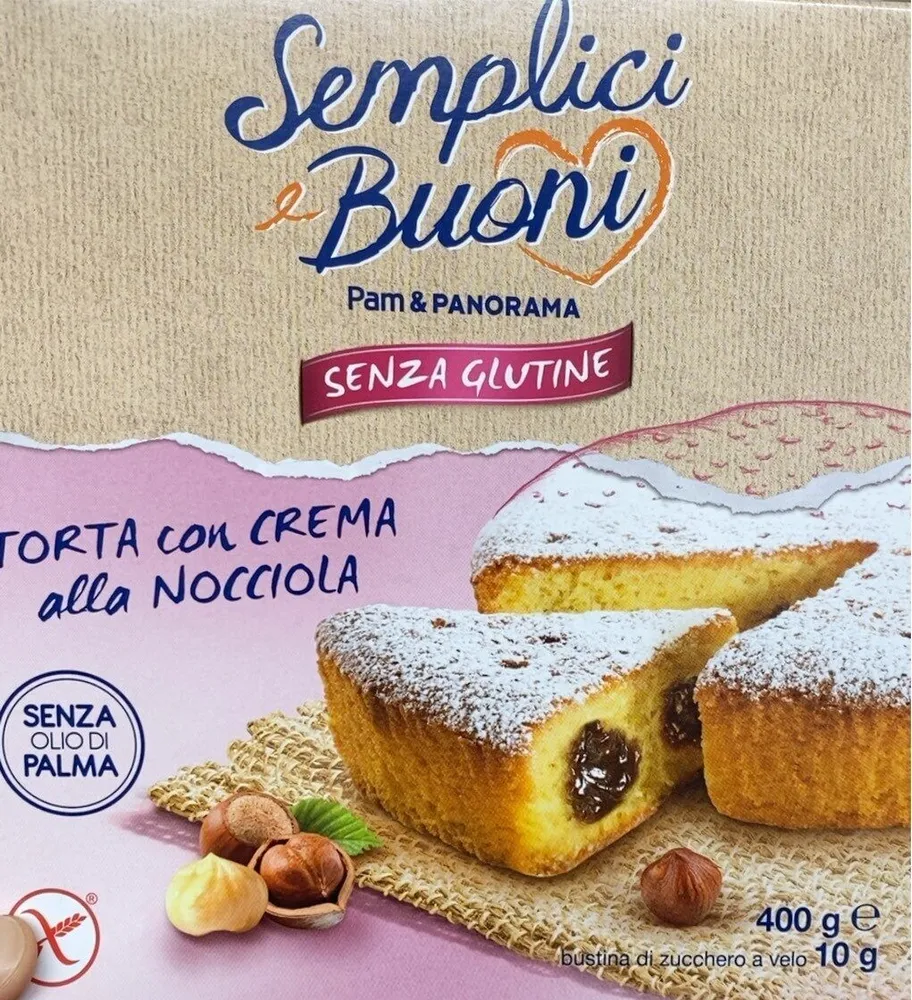 Torta con crema alla nocciola