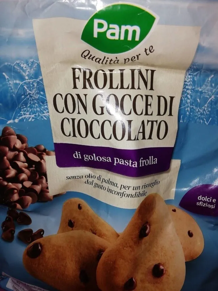 Frollini con gocce di cioccolato