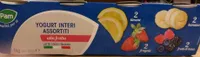 Yogurt interi assortiti alla frutta