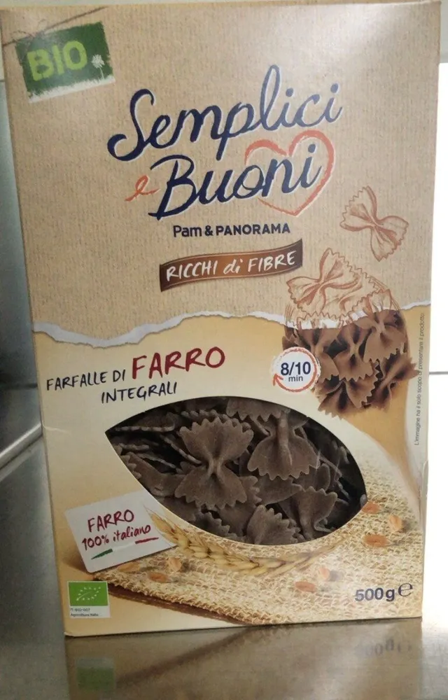 Farfalle di farro integrali