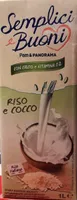 Bevanda vegetale a base di riso e cocco