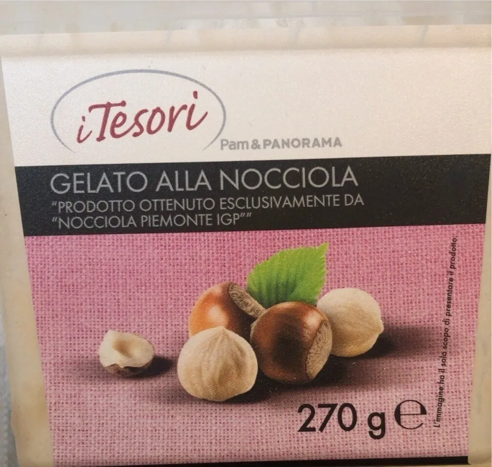 Gelato alla nocciola i tesori