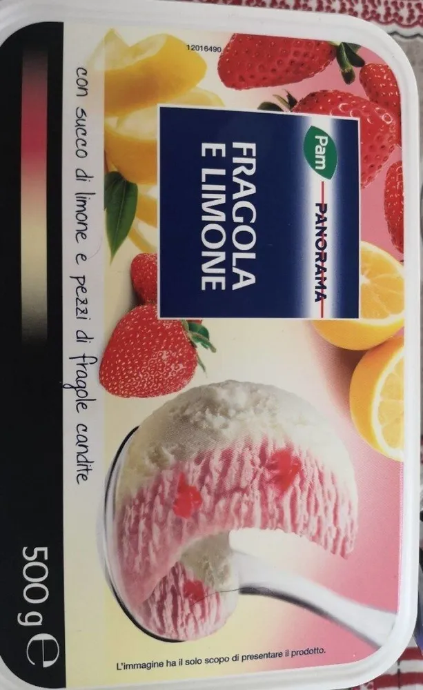 Gelato fragola e limone
