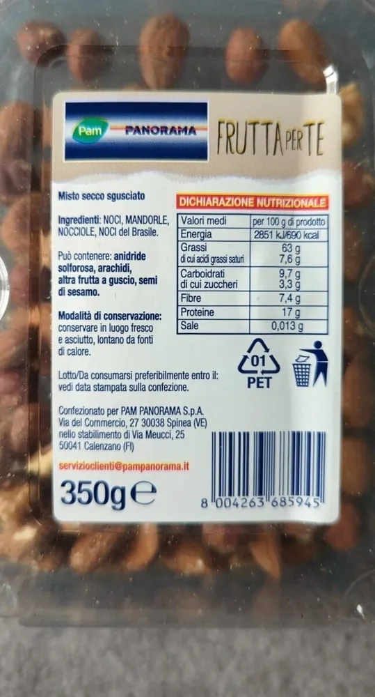 Frutta per te - misto secco sgusciato