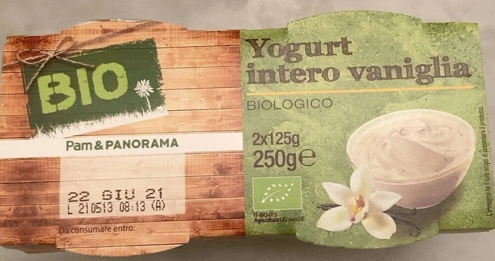 Yogurt intero vaniglia bio