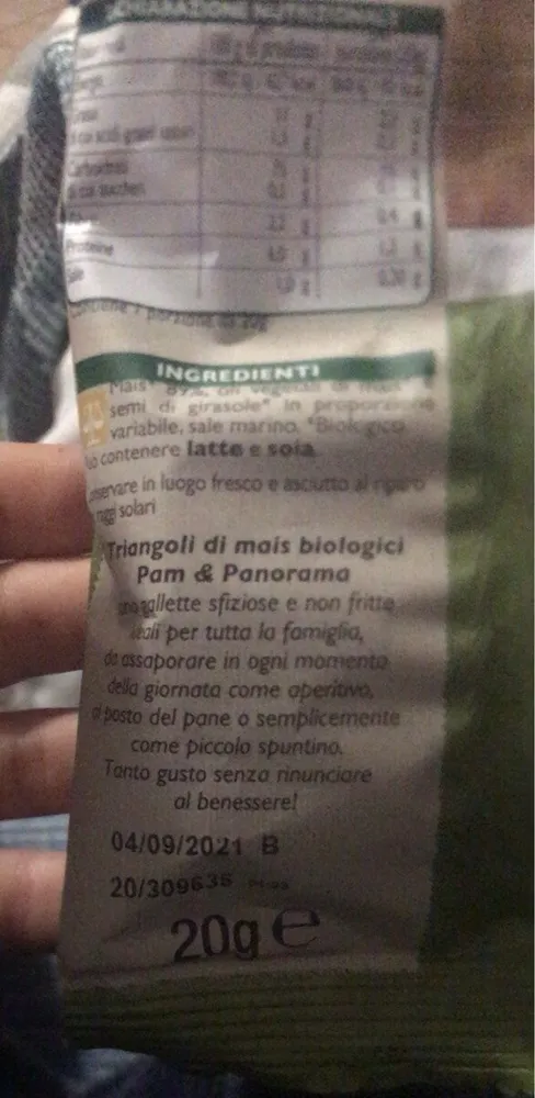 Triangoli di mais