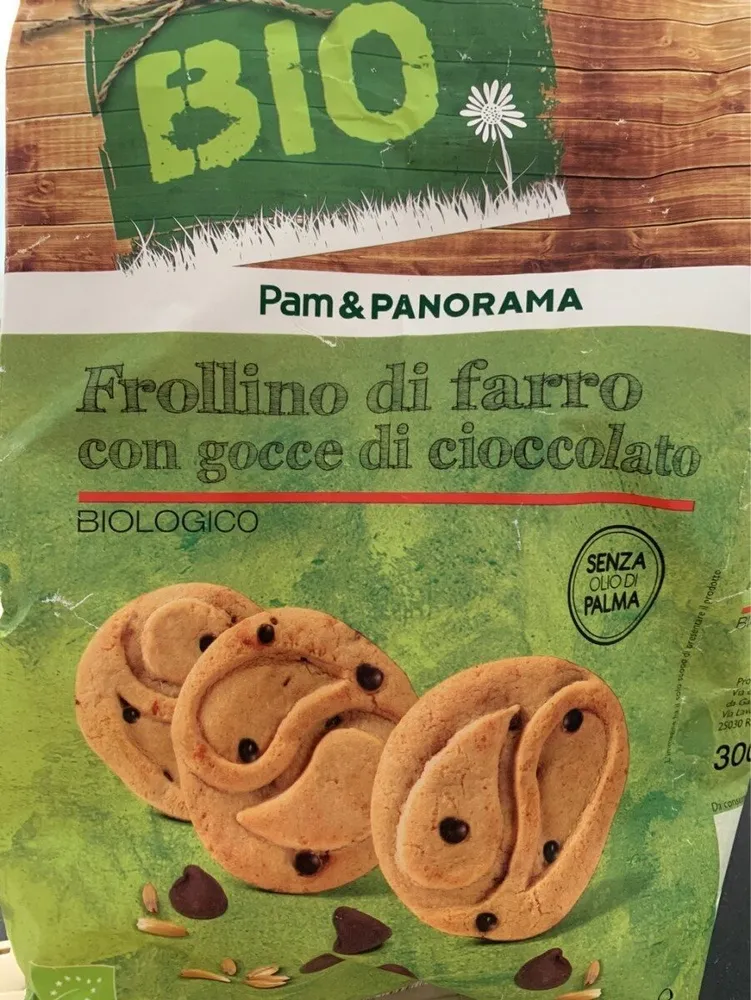 Frollino di farro con gocce di cioccolato