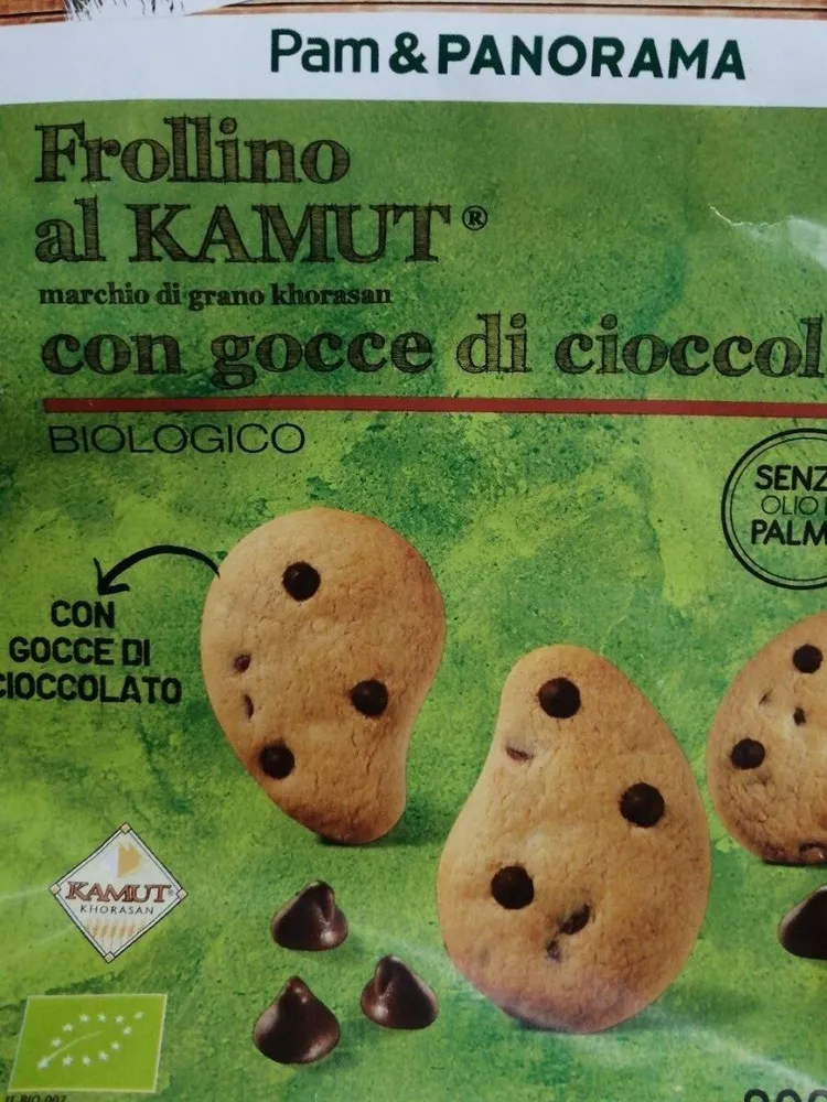 Frollino al kamut con gocce di cioccolato, biologico