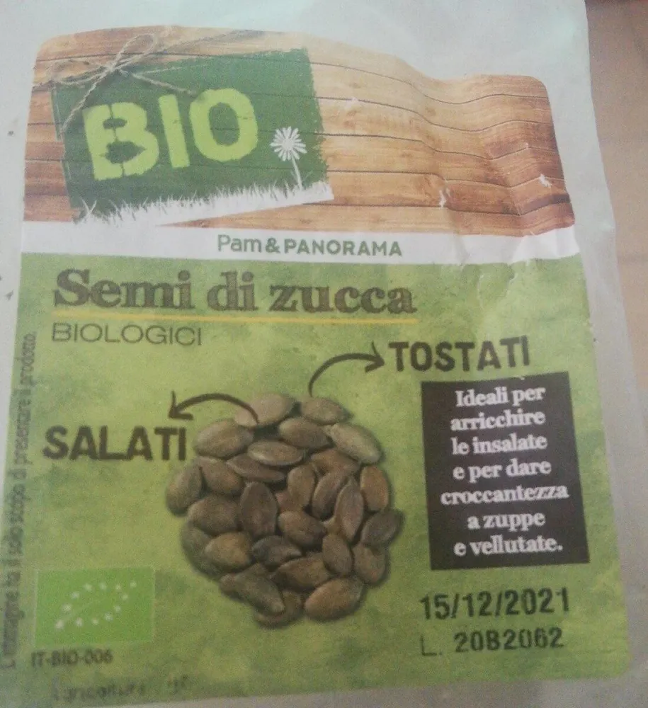 Semi di zucca tostati e salati biologici