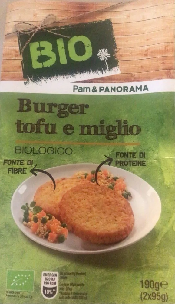 Burger tofu e miglio