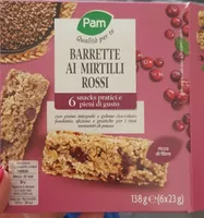 Barrette ai mirtilli rossi