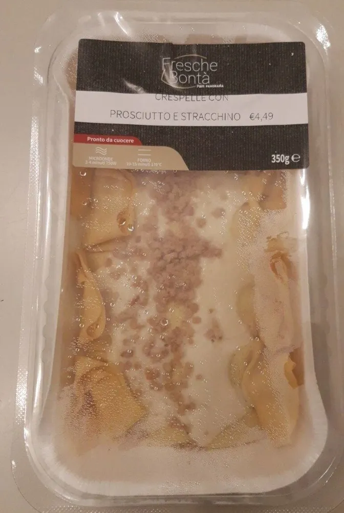 Crespelle con prosciutto e stracchino
