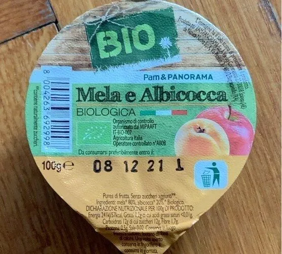 Mela e albicocca bio