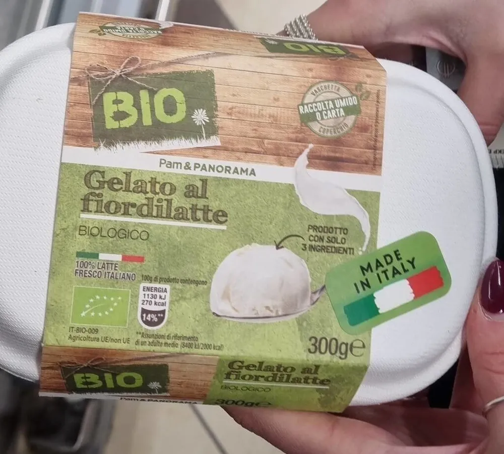 Gelato al fiordilatte biologico