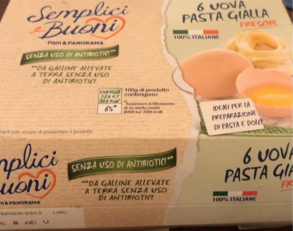 Uova PastaGialla n6
