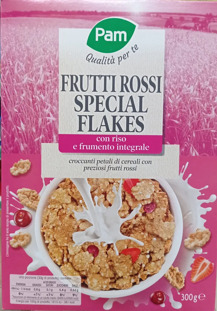 Frutti Rossi special flakes