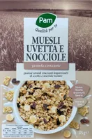 Muesli uvetta e nocciole