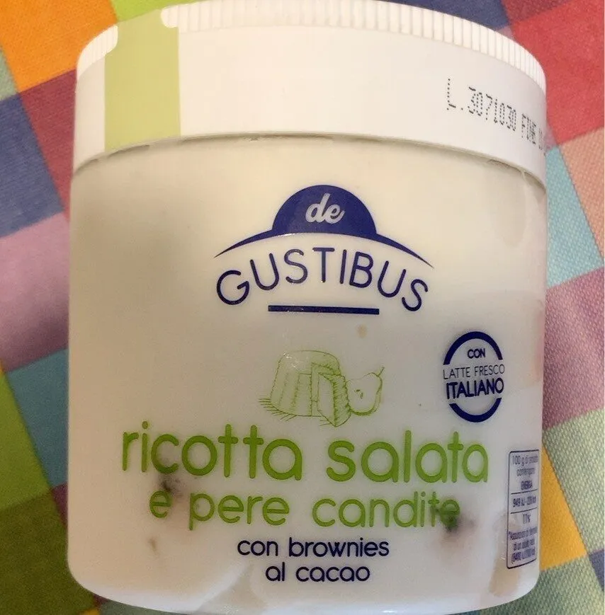 Ricotta salata e pere candite