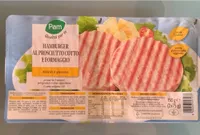 hamburger al prosciutto cotto e formaggio