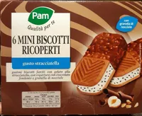 6 mini biscotti ricoperti (gusto stracciatella)