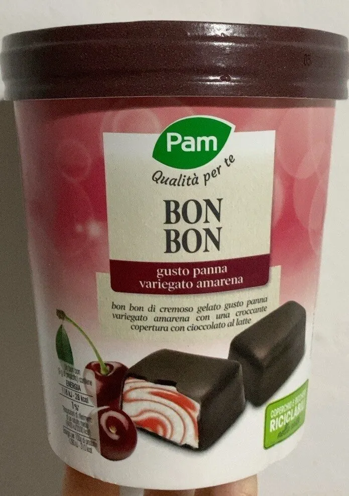 Bon Bon Gusto panna variegato amarena