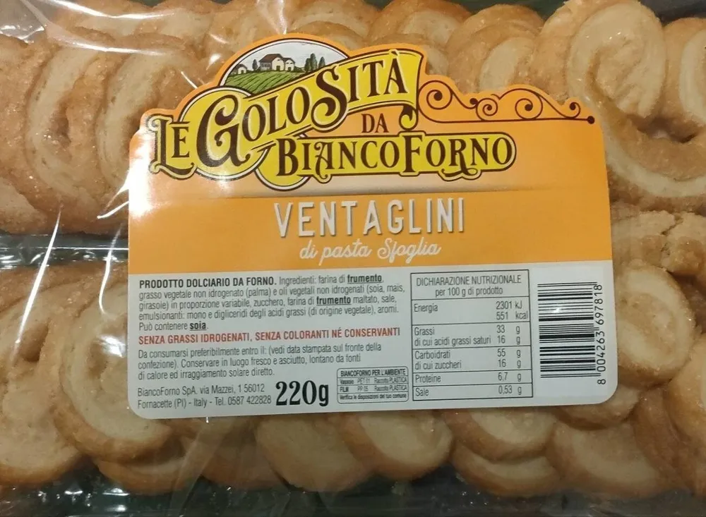Ventaglini di pasta sfoglia